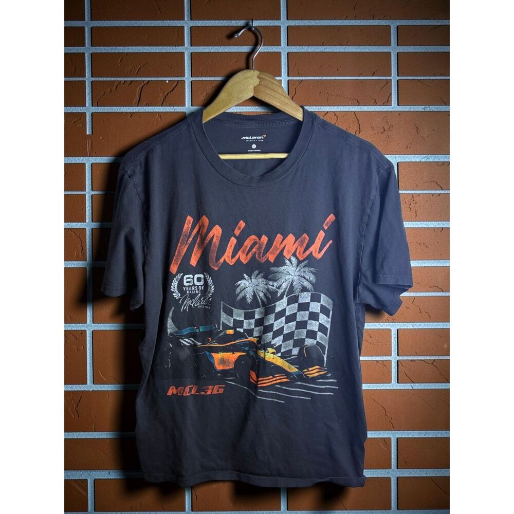McLaren Formula 1 Miami T Shirt Mens XL MCL36 60 Years Racing F1 Graphic